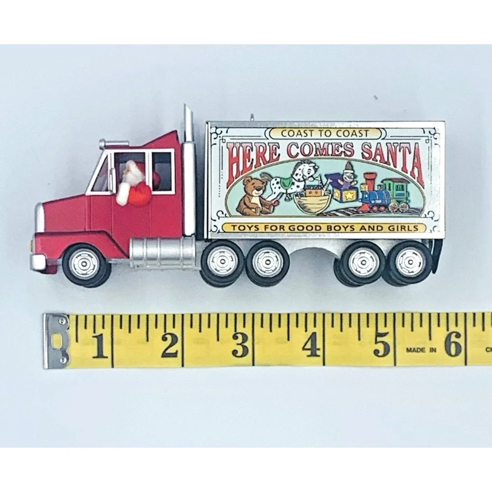 2003 (25th) Santa's Big Rig Here Comes Santa Ornament‎ Hallmark Keepsake New